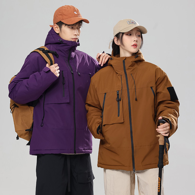 2025冬季冲锋衣男石墨烯棉服工装情侣外套加厚登山棉衣MY891-P65,男装夹克,星座1816-1（原1210-1）