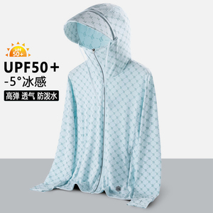 2025夏季字母青少年UPF50+防晒衣男超薄款冰丝防晒服外套1888-P25图片