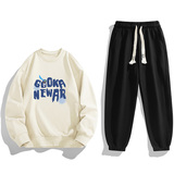 2025秋冬新款一件现货男士字母印花卫衣套装TZ8189-P30，男装休闲套装，星座1816-1（原1210-1）