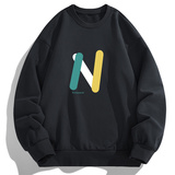 现货主推跑量2025春秋新款潮流学生男士字母印花卫衣大码F073-P15，男装卫衣，星座1816-1（原1210-1）