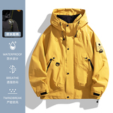 户外登山夹克秋季大码情侣潮牌三防工装冲锋衣连帽外套D99-P48，男装夹克，星座1816-1（原1210-1）