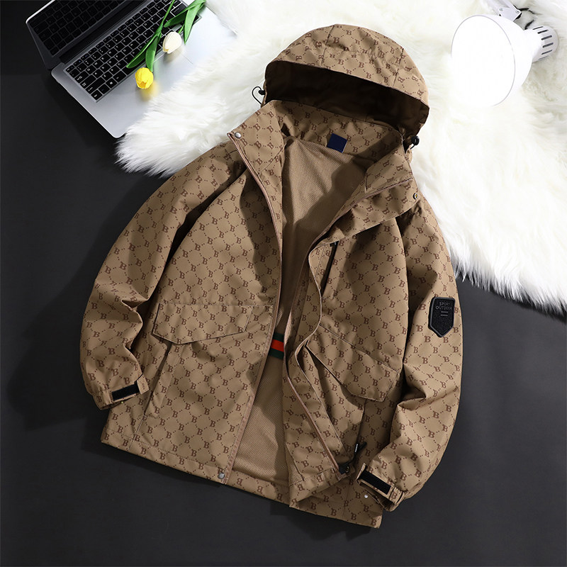 现货主推冲锋衣外套男春秋季新款防风户外登山服情侣夹克8888-P38,男装夹克,星座1816-1（原1210-1）