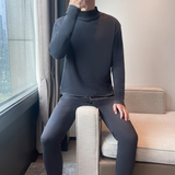 冬季德绒保暖内衣套装男士加绒秋衣秋裤俩件套装纯色打底衫TZ1001，男装T恤，星座1816-1（原1210-1）