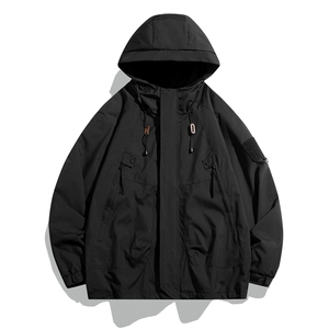 外贸秋装新款主推冲锋衣青年潮流户外运动夹克男防水外套J90-P40图片