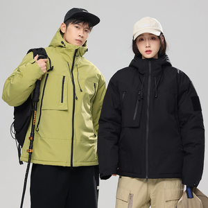 2025冬季冲锋衣男石墨烯棉服工装情侣外套加厚登山棉衣MY891-P65图片