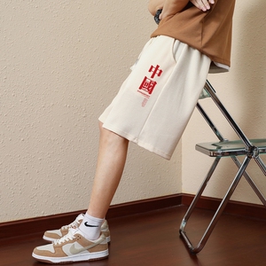 常年现货主推大货13夏季新款男士华夫格大码印花短裤DK711-P15图片