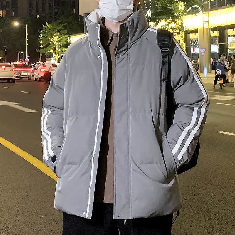 2025冬季新款韩版宽松情侣外套面包服加厚棉衣立领棉袄MY8201-P55,男装棉衣,星座1816-1（原1210-1）