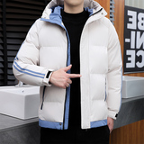 2025冬季棉服男士外套加厚潮牌连帽棉袄保暖棉衣男百搭M5811-P48，男装棉衣，星座1816-1（原1210-1）