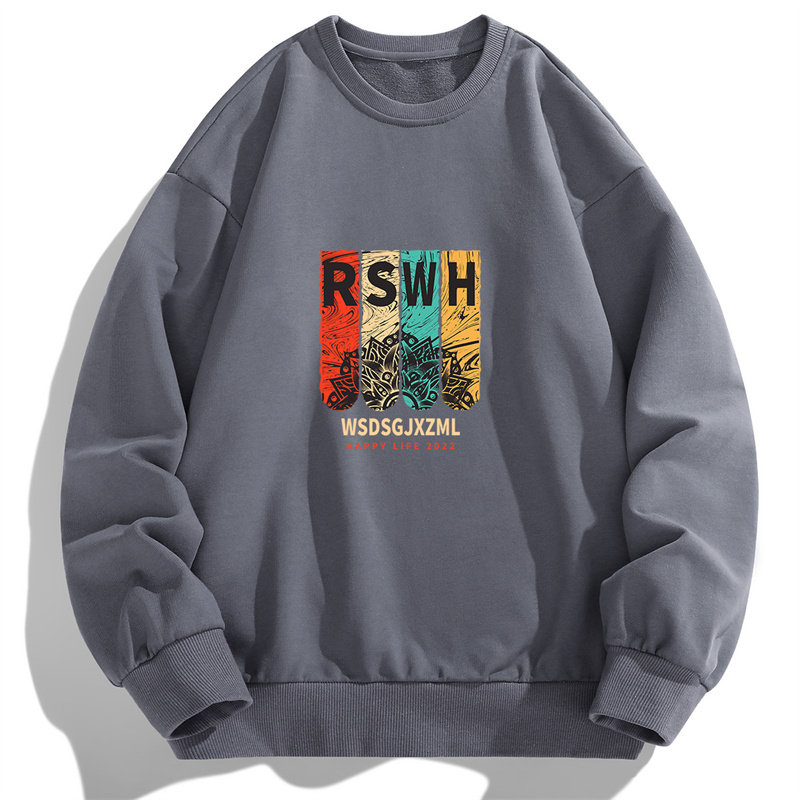 2024现货跑量特价春秋新款潮流男士印花卫衣学生大码班服F131-P15，男装卫衣，星座1816-1（原1210-1）