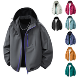 秋季新款男女三防户外登山服青少年学生冲锋衣夹克外套潮7870-P45，男装夹克，星座1816-1（原1210-1）