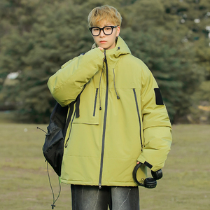 2025冬季冲锋衣男石墨烯棉服工装情侣外套加厚登山棉衣MY891-P65图片
