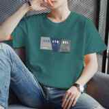 夏季新款现货主推8块2025男士休闲大码印花圆领短袖T恤DT200-P10，男装T恤，星座1816-1（原1210-1）