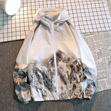 特价跑量主推现货2025夏季新款男士山峰印花防晒衣薄款FS04-P16，男装防晒衣，星座1816-1（原1210-1）