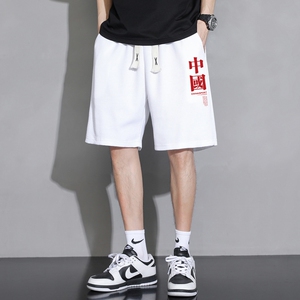 常年现货主推大货2025夏季新款男士华夫格大码印花短裤DK711-P15图片