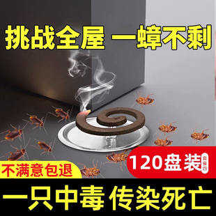 熏蟑螂神器官方旗舰店端 灭蟑螂药蚊香盘香家用非无毒一锅全窝正品