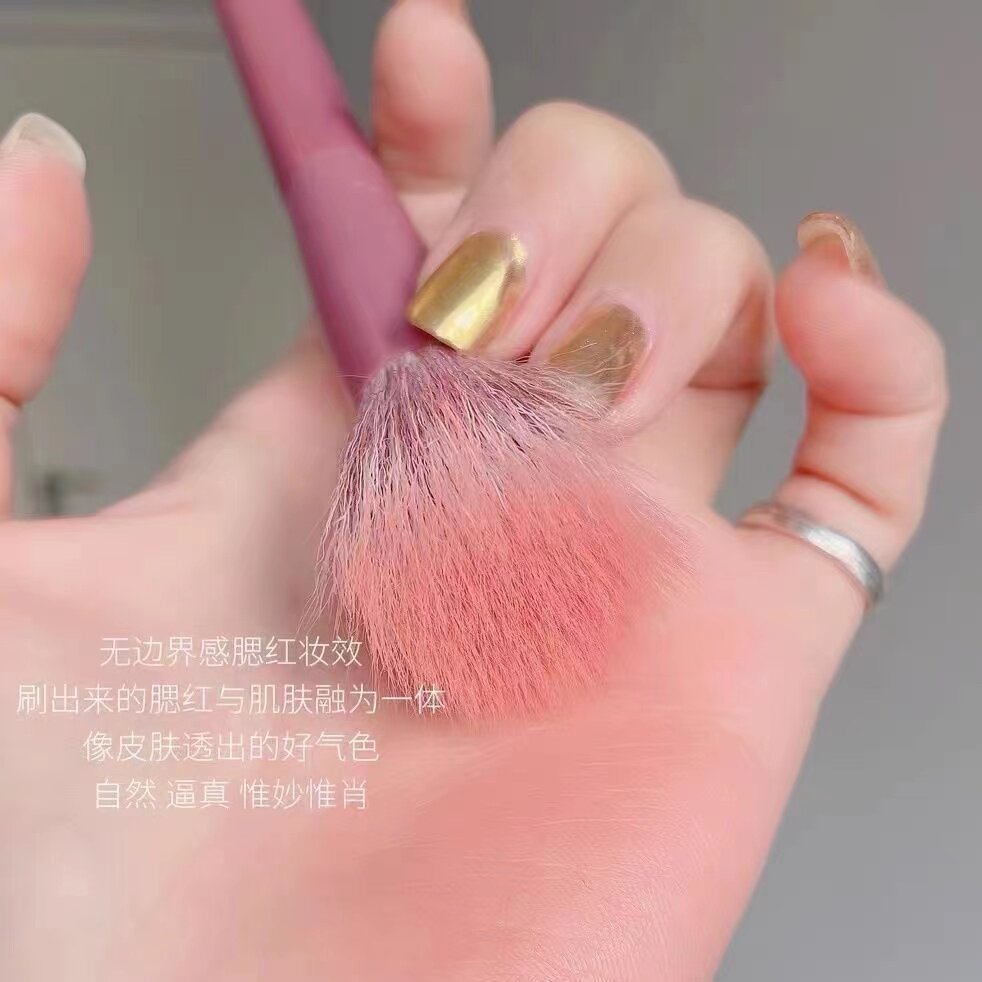 纯羊毛点彩刷腮红刷遮瑕刷大号