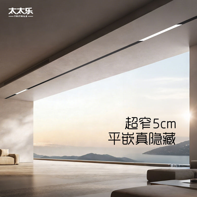 太太乐隐形带灯超薄智能晾衣机图片