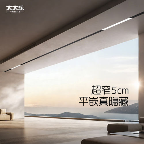 太太乐隐形带灯超薄智能晾衣机