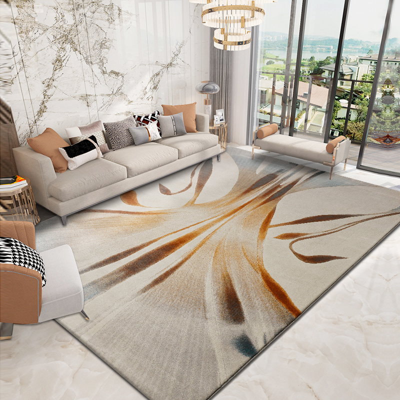 轻奢客厅欧式风家用茶几床边毯