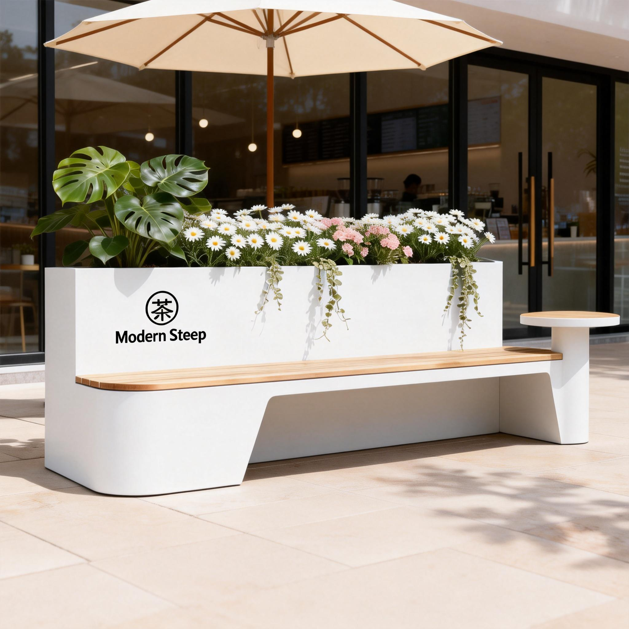 户外轻奢风花箱坐凳花坛不锈钢可定制种植隔断户外公园百搭现代,商业/办公家具,花坛/花箱,淘宝优惠券,粉丝福利购,淘宝优惠卷