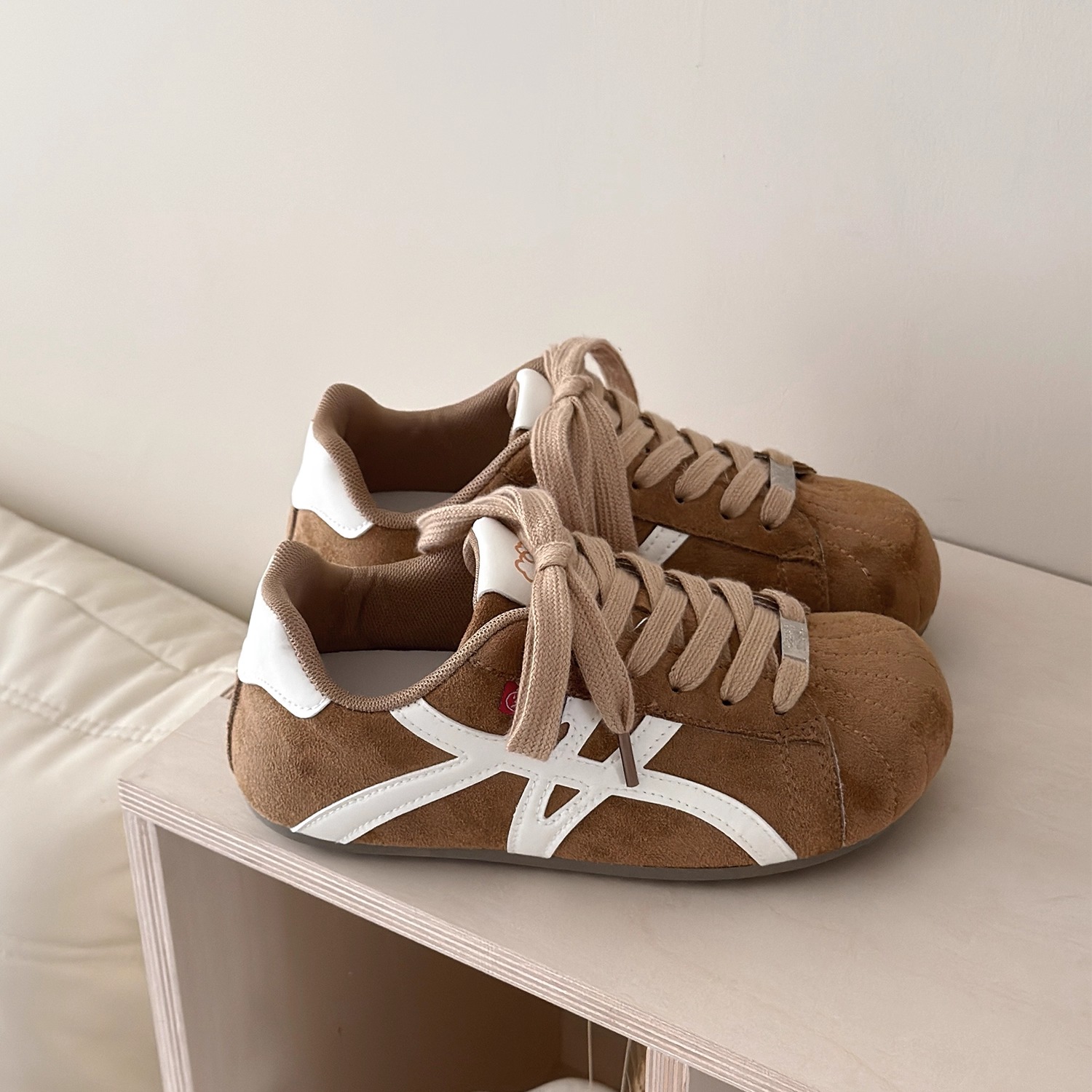 秋季女鞋复古德训鞋子女2025新款