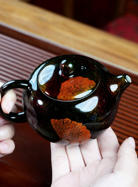 非遗大漆茶具泡茶壶套装陶瓷茶杯