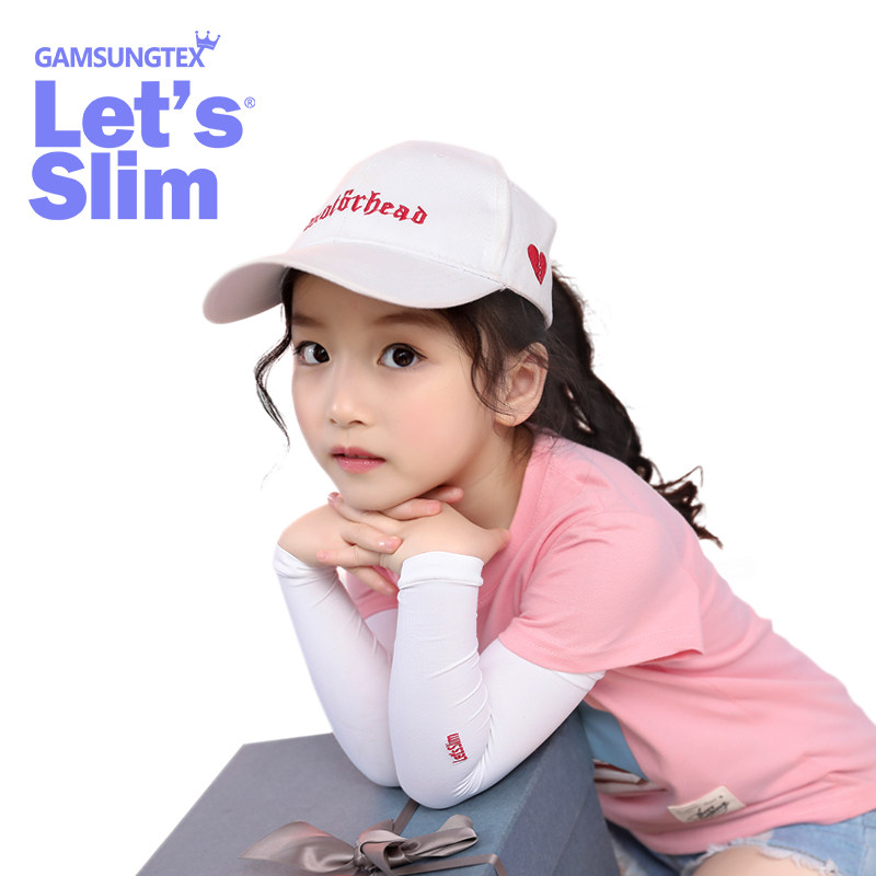 韩国Let's Slim冰袖儿童冰丝防晒袖袖套女童袖套宝宝冰丝男童新款