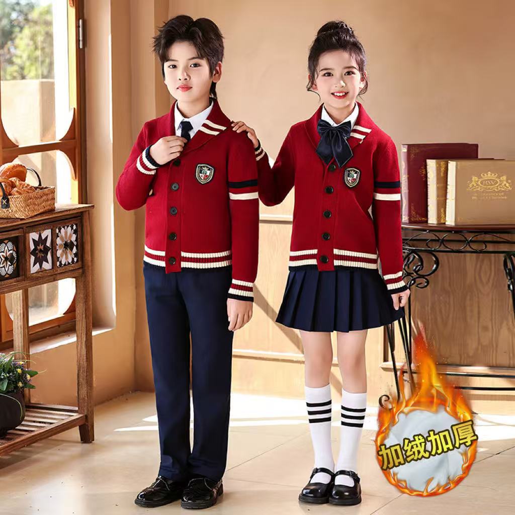 元旦儿童合唱演出服中小学生诗歌朗诵表演服幼儿园班服学院风校服