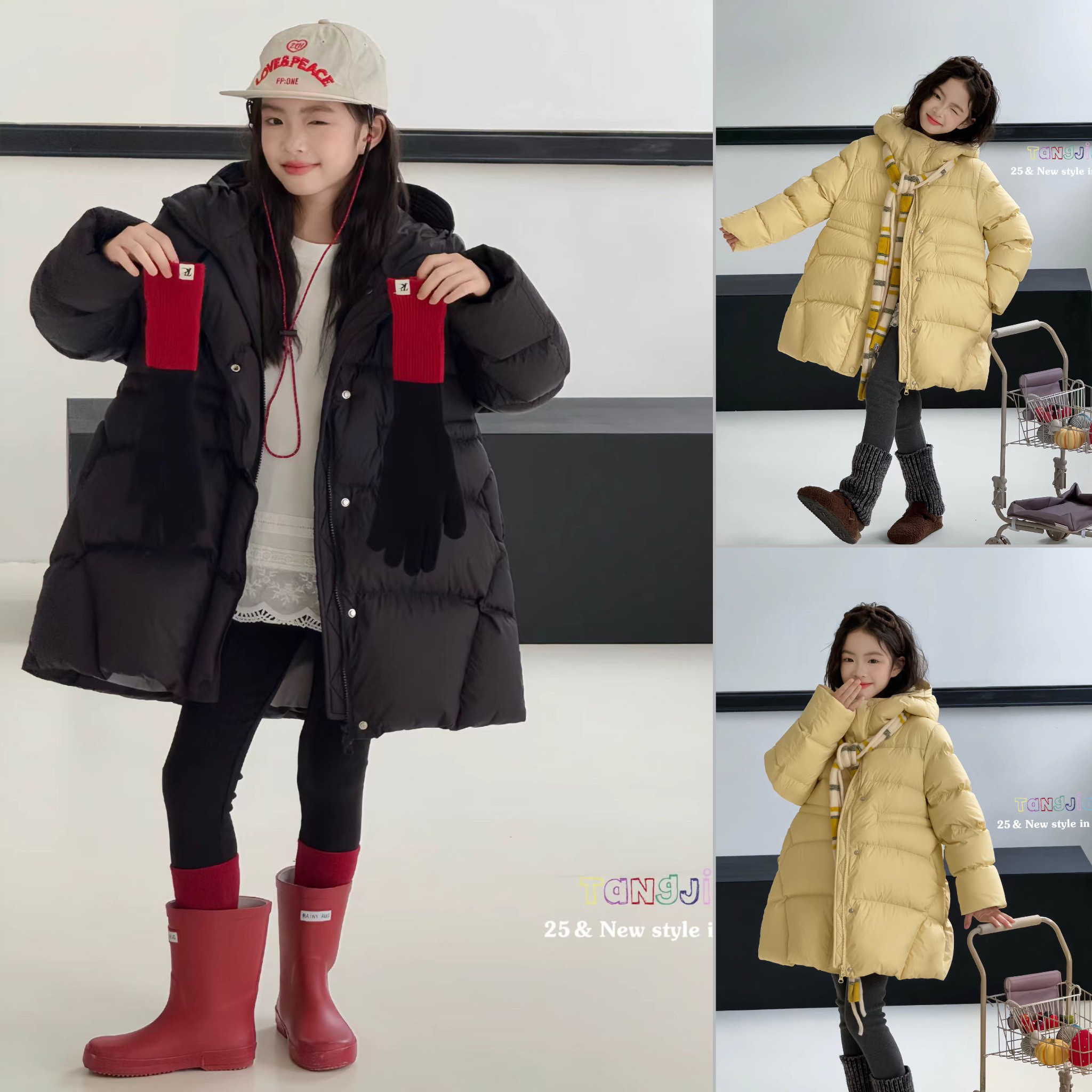 美妞之城女童冬季加厚中长款羽绒服中大童外套可收腰90白鸭安心绒,童装/婴儿装/亲子装,羽绒服,淘宝优惠券,粉丝福利购,淘宝优惠卷