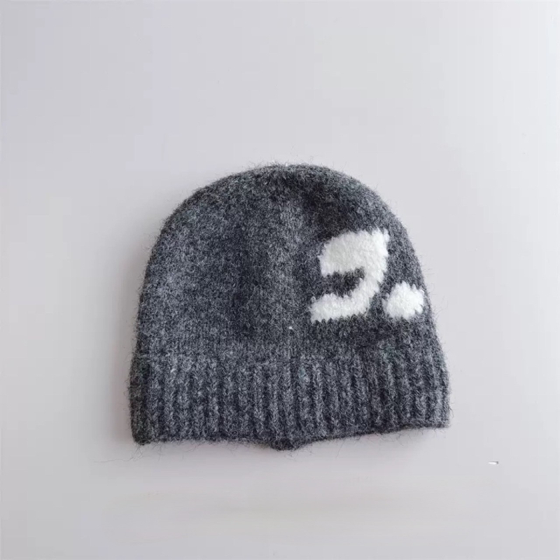 儿童针织帽子秋冬简约套头冷帽