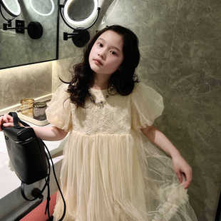 美妞之城女童连衣裙公主裙洋气小女孩裙子夏季新款 仙仙的