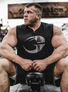 GASP健身健美训练坎肩背心夏季轻薄透气美式宽松运动休闲无袖T恤