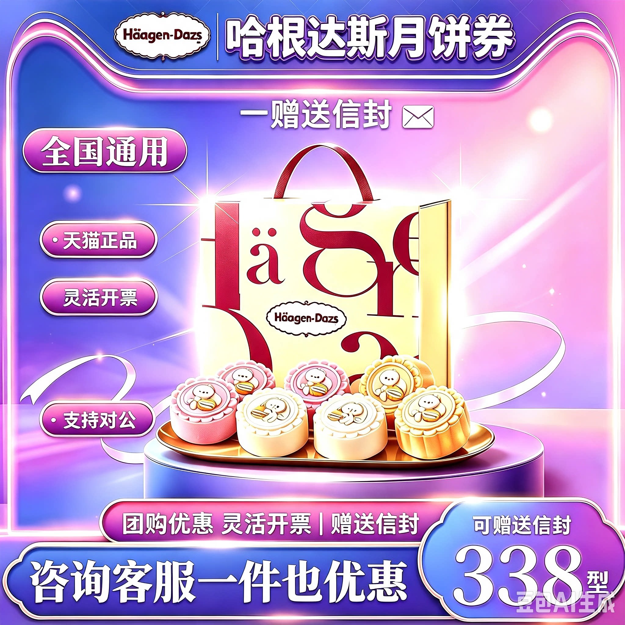 哈根达斯中秋月饼提货卡