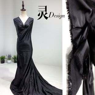 绸缎布料面料 丝滑高档时装纯色睡衣连衣裙礼服丝绸服装内衬里布