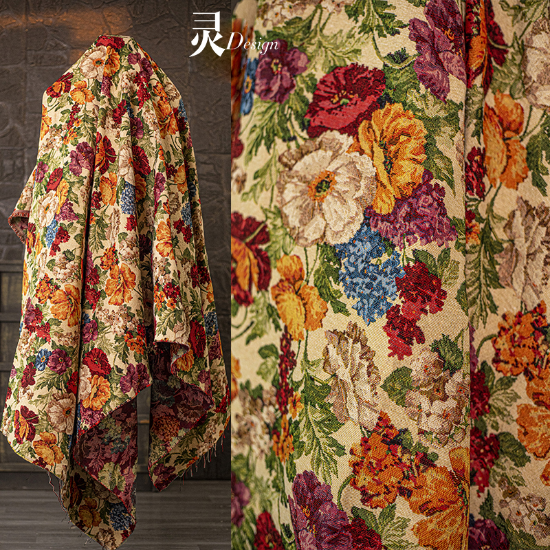 布料服装田园风油画感