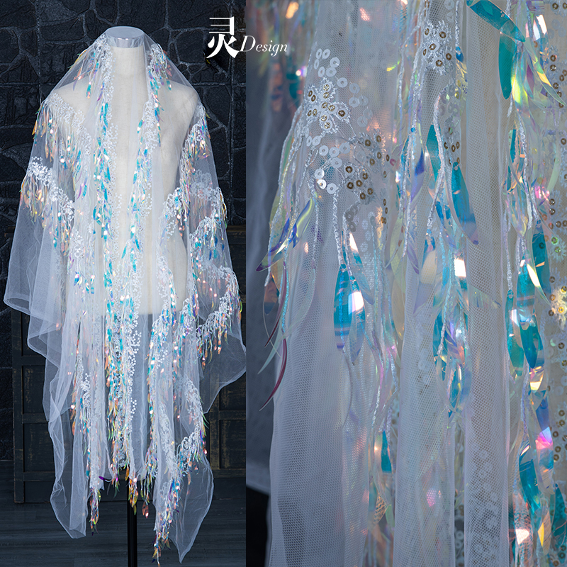 面料服装舞台演出柳叶亮片