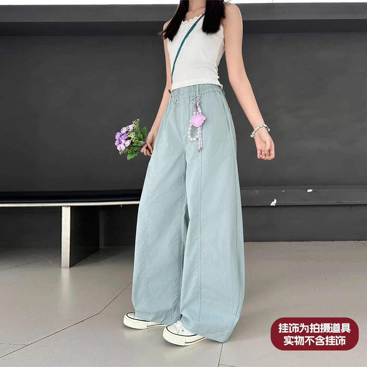 儿童裤子女童休闲裤夏季初中生弯