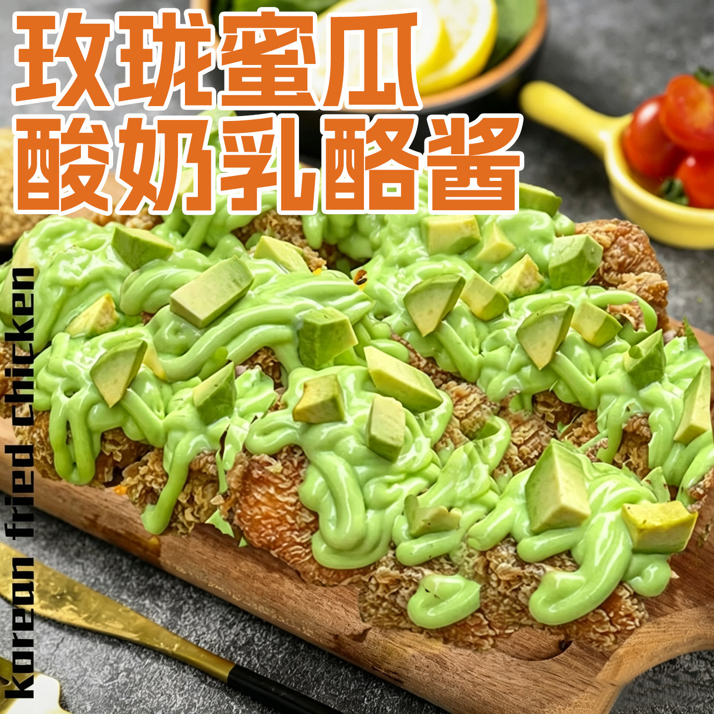 满满福福与禄玫珑哈蜜瓜酸奶奶酪酱沙拉酱炸鸡商用定制连锁大包装