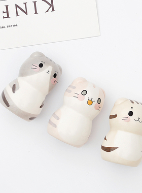 日式爆款手工彩绘陶瓷招财猫 小号招财猫开业礼品 招财猫创意摆件