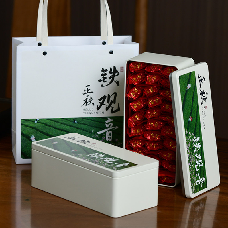 创意茶叶包装盒通用250g安溪铁观音马口铁盒乌龙茶茶叶礼盒装