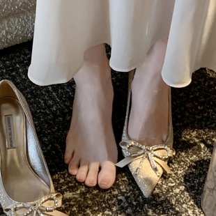 【benefanfan】买版开发 真皮底立体蝴蝶结钻高跟鞋里外全皮单鞋