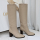 大姐姐同款 benefanfan 柜入20000高跟长靴里外全皮粗跟高筒靴