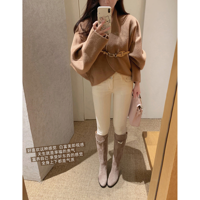 【benefanfan】重拾奢牌绒面骑士靴Y版开发2025秋冬新款真皮长靴