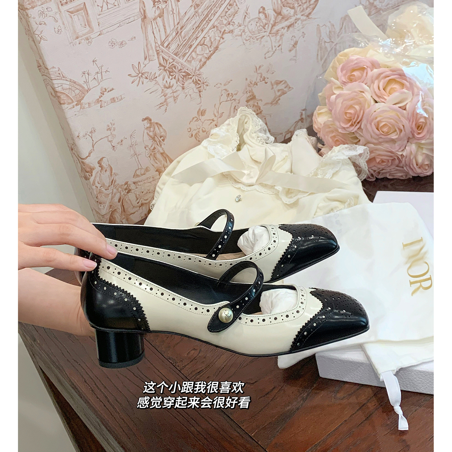 【benefanfan】乖巧感小方头粗跟玛丽珍真皮底里外全皮中跟单鞋