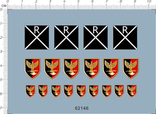 1/35 TIGER 中期虎式坦克模型水贴 62146