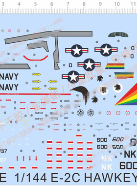 HAWKEYE E2C鹰眼预警机E-2战锤中队模型水贴 61757E