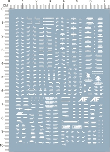 HG 1/144 Unicorn Gundam RX-0 独角兽GD模型专用水贴 492 白