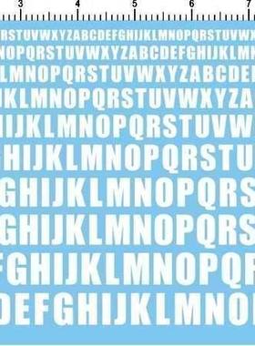 fonts 11-1-10E23 各种比例英文字母水贴纸