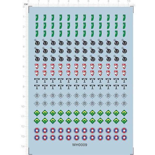 WHM 40000 基因帝国 Xenos Empires 集团军  标志 水转印贴纸