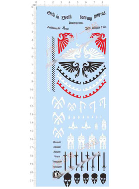 帝国骑士团 死亡守望 Imperial Knights 双鹰 水转印贴纸 63876LB